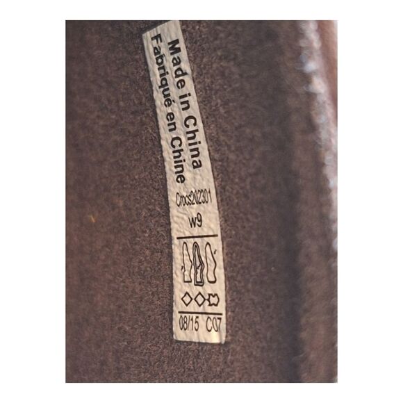 Crocs Cobbler Quilt Women's Size 9 Brown Leather Platform Clog Shoes Comfort - Picture 12 of 15